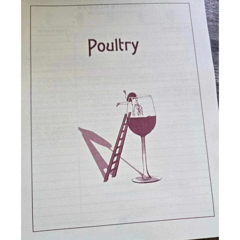 W I N O S Cook With Wine Recipe Book by Bonnie Jesseph Spiral Bound